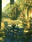 Sunlit Terrace Crillon le Brave by Philip Craig
